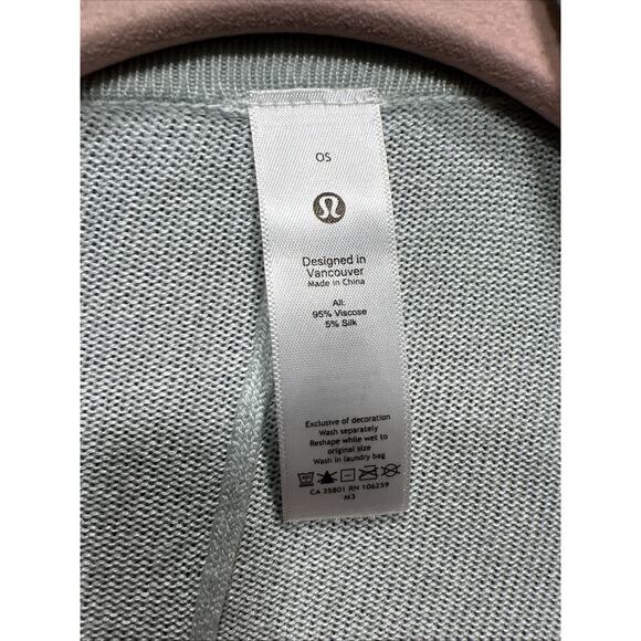 Lululemon Open Mind Wrap Light Blue One Size - Picture 10 of 10